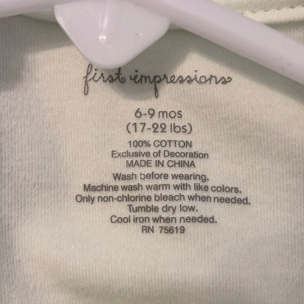 First Impressions Mint Floral 2 pice Set